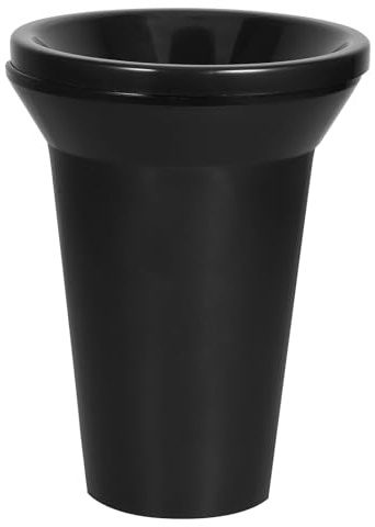 ADOCARN Seau à Vin Facile à Nettoyer Multifonction, Compact et Portable en Plastique Noir, Seau à Glace Rond pour Dégustation de Vin la Maison