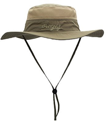 WANYING Damen Herren Outdoor Bucket Hut Fischer Hut Atmungsaktiv Schnelltrocknend Sonnenschutz - für Kopfumfang 56-60 cm Dunkelkhaki