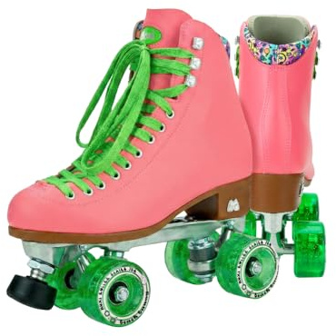 Moxi Skates - Strandhäschen - Modische Damen Rollschuhe | Wassermelone | Größe 5