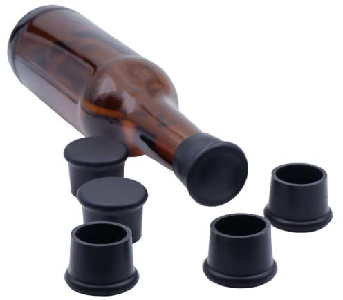 OnGear® 6x Premium Silikon Weinflaschen Korken Caps | Luftdicht, Auslaufsicher & Geruchshemmend | Wein Bier Champagner etc | Optimal für Outdoor | Abdeckung