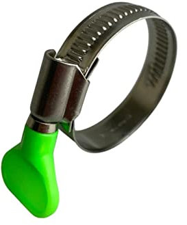Stainless Steel Thumb Screw/Wing Hose Pipe Clip Jubilee Clamp 40-60mm (12MM BW) x1