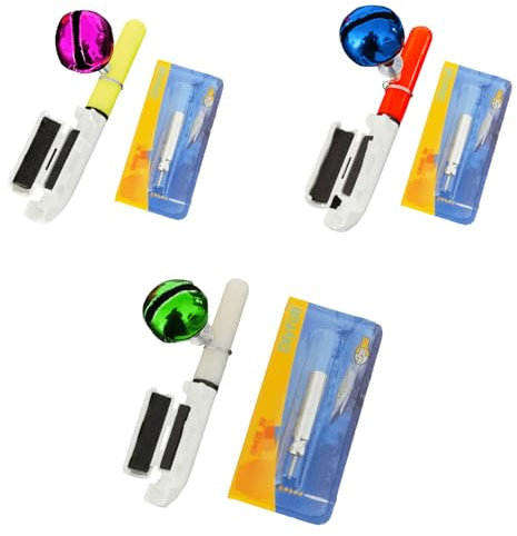 Angel-Alarmglocke, 12 Stück, Angel-Leuchtstäbe mit Schnalle, Rutenspitzenlichter, Nachtangeln, wasserdicht, leuchtendes Angellicht für Meeresangeln, Angelzubehör, Angelbegeisterte (Farbe D)