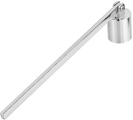GRIRIW 1 Stück Kerzenlöscher Silber, mit Langem Griff aus Edelstahl