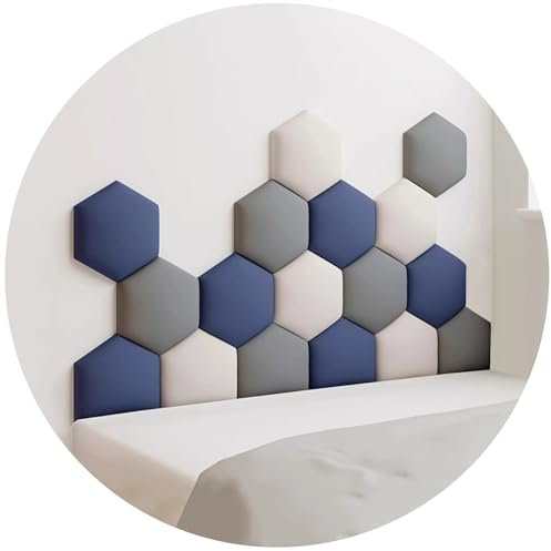 Wzmazingly 3D Antikollision Gepolsterte Wandpaneele, Selbstklebend Kopfteil Wandpolster Kinderzimmer Wandgestaltung Weich Wandschutzplatten (Color : 004, Size : 180x105cm)