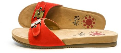 Relife Sandales Rouge Femme Jalband Rouge 38FR