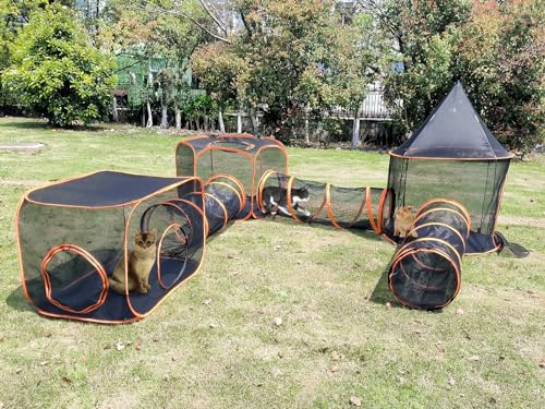 Tenda per animali domestici a tunnel per cani e gatti, per esterni, box per animali domestici (stili 5)