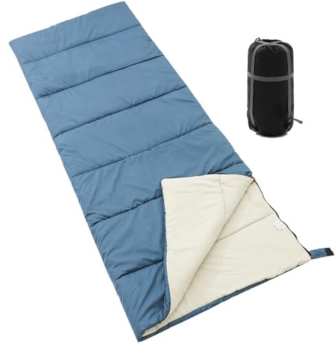 Camping Schlafsack, Kaltwetter Schlafsäcke für Erwachsene & Kinder, 4-Jahreszeiten-Leichtgewicht-Warm-Schlafsack für Camping, Reisen, Wandern, Rucksacktourismus