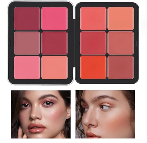 Carla Secret - Tavolozza correttore, 12 colori, Carla Secret Cream Blush, palette di trucco a lunga durata, Trucco a copertura totale a lunga tenuta per una pelle impeccabile (01#, Media)