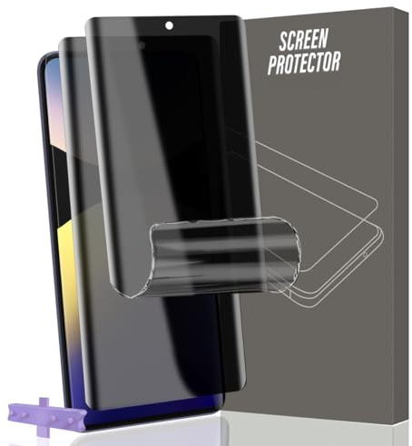 Gelaasso 2 Piezas Protector de Pantalla para Xiaomi Redmi Note 14 Pro 5G. Antiespia Película TPU Flexible [No es de cristal], Película de Hidrogel Privacidad para Xiaomi Redmi Note 14 Pro 5G