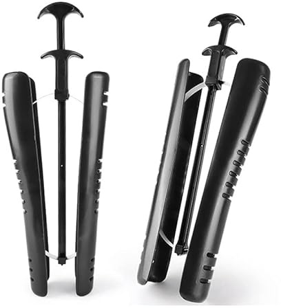 Lot de 2 supports de bottes pour bottes hautes - Arbre automatique extra long noir - Embauchoirs de bottes noirs extra longs pour homme et femme - Réglables, Noir , Taille unique