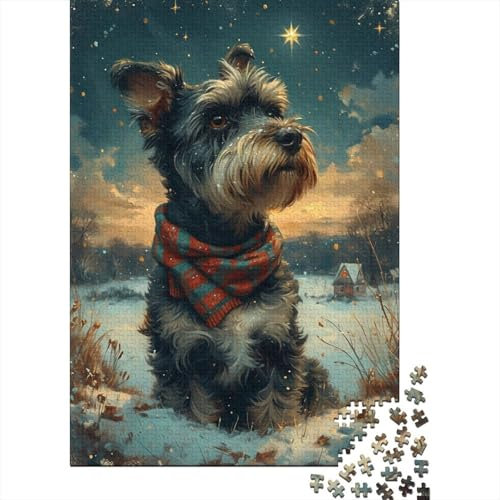 Puzzle Farbenfrohes Yorkshire Terrier Hund Geschicklichkeitsspiel Home Dekoration Puzzle Tier Clevere Rätsel 1000-teilige Puzzles Erwachsenen Puzzle Für Erwachsene 1000pcs (75x50cm)