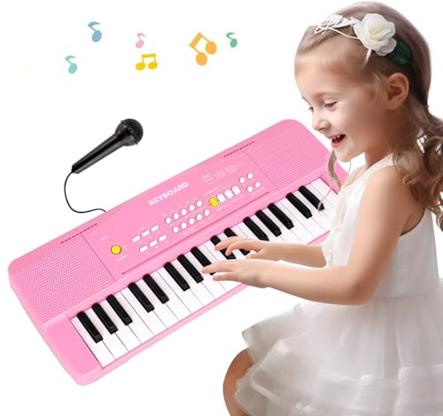 37 Tasten Kinder Keyboard Piano, Klaviertastatur Elektronisches Klavier | Kinder Spielzeug für Klavier ab 3 4 5 6 jahre Musikinstrumente Lernspielzeug Geburtstag Geschenk für Jungen Mädchen Anfänger