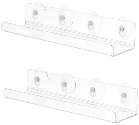 XuQiZZpp Estante acrílico resistente para alféizar de ventana con ventosa para jardines interiores y exhibiciones de suculentas