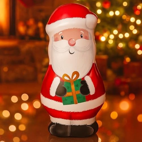 Christmas Giant Character Filled Biscuit Tin Santa/Reindeer/Polar Bear Xmas Decoration Gift (Santa)