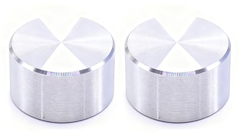 GIONAR Dimmer Switch Knob, 2-Pack Polished Chrome Universal Replacement Control Knob
