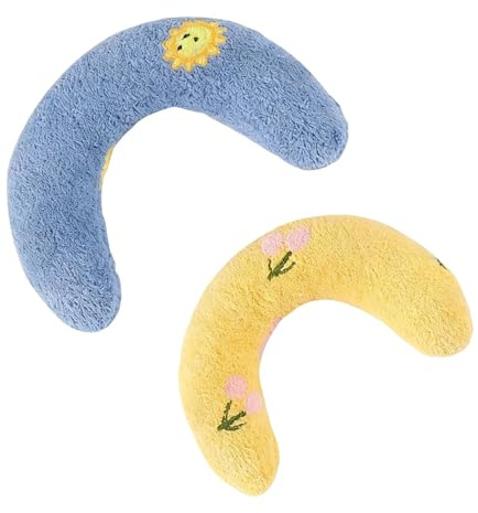 NUDVMUCH Katzenkissen für Haustiere – 2PCS Kuscheltier, U-Form Halskissen, weiches Spielzeug, Geeignet zum Bequemen Schlafen, Spielen und Ausruhen