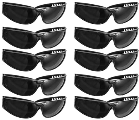 MOTHNUR Gafas de Seguridad para Soldadura Industrial Lentes Resistentes a Arañazos y Ajuste Cómodo, 10 Pares para Profesionales en Obra y Mantenimiento