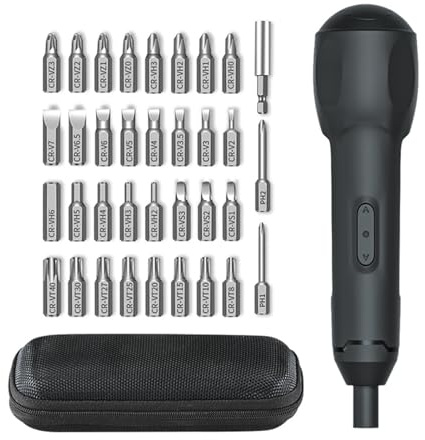 Cacciavite multifunzione senza fili Set di punte per cacciavite ricaricabile USB per diversi tipi di vite e compiti Strumento di alimentazione USB