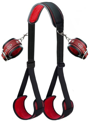 Restricciones de piernas BDSM extremas para parejas, esposas de piernas abiertas para juego erótico, set de bondage ideal para iniciarse y control íntimo