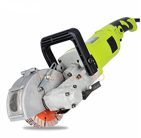 Rozadora Pared, Máquina de corte de la ranura del cazador de pared eléctrica 0-40mm Máquina de ranura de pared de acero Corte de hormigón Corte de tierra Línea oscura Máquina de ranurado