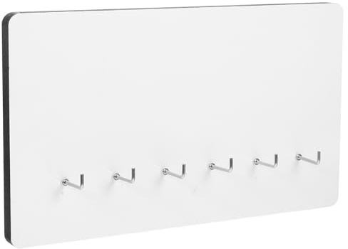 NESTINGHO Tablero para Sublimación Mdf Blanco 12 Mm con 6 Agujeros, Colgador para Llaves y Ropa, Panel Decorativo DIY 158x270x12 Mm, Almacenamiento Organizado para Hogar y Oficina