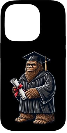Hülle für iPhone 14 Pro Cute Bigfoot Sasquatch Graduation
