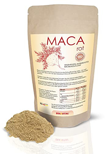 Rotes Maca Wurzel Pulver Extrudat (Extrakt) geliert 100 g Pulver aus Peru vegan