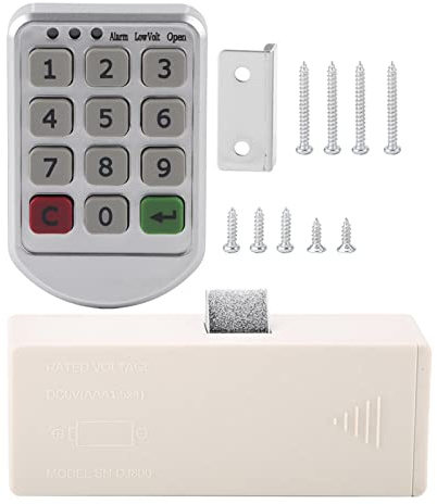 Electronic Cabinet Lock Kit Set,Keyless Digital Electronic Intelligent Password Keypad Number Cabinet Door Code Lock for Lockers,Office Cabinets, Drawer Cabinets