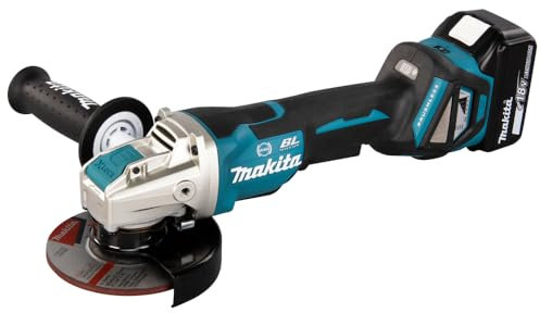 Makita DGA519RTJ1 Schleifmaschine, 18 V, LXT Li-Ion, Ø 125 mm (2 x 5,0 Ah)