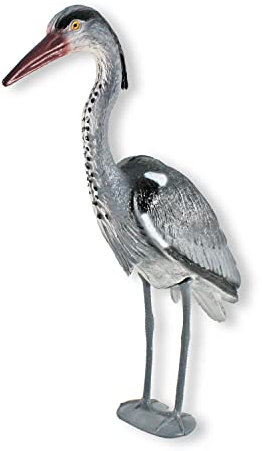 colourliving Reiher Gartenfigur Reiherschreck Fischreiher Figur Garten Fischreiherschreck Reiherabwehr