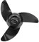 Außenborder-Propeller-Kit, 3-Blatt-Korrosionsschutz-Haltbarer Kunststoff-Propeller mit hohem Schub für 28 lb 36 lb 46 lb 12 V 24 V Motoren