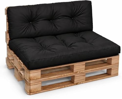 Cloud Pillow Palettenkissen 120 x 80 cm Europaletten Sitzkissen Outdoor | Wasserdicht Rückenkissen zum Garten, perfekte Kissen für Palettenmöbel, UV-beständiges Material mit OEKO-TEX