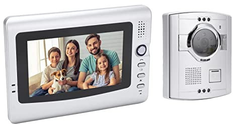 Videocitofono Cablato, Videocamera Campanello con Monitor TFT da 7 Pollici, 16 Suonerie, Visione Notturna, Audio a 2 Vie, Visore Digitale di Facile Installazione per Uffici, Ville, Appartamenti(#1)