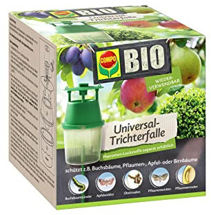 COMPO BIO Universal-Trichterfalle für Buchsbaumzünsler, Apfel- und Pflaumenwickler, Lockstoff separat erhältlich, 1 Stück