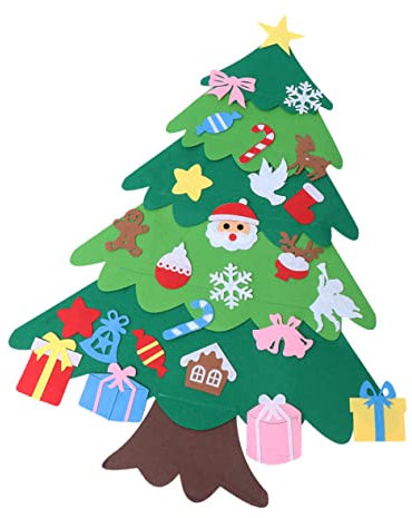 NOLITOY Weihnachtsbaum Bastelset Für Junge Mädchen Weihnachtsdeko-accessoire Diy-weihnachtsbaum Kreatives Kindergartenhandwerk Umweltfreundliches Material Diy-weihnachtsaccessoires Für Kin
