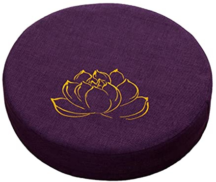 MagiDeal Coussin de méditation de Yoga Tapis de Tatami Japonais Oreiller de méditation tibétain, Violet Foncé 10cm