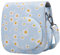 Frankmate Funda compacta de Piel sintética para cámara instantánea Fujifilm Instax Mini 11/9/8/8+, Margarita Azul, Funda Instax