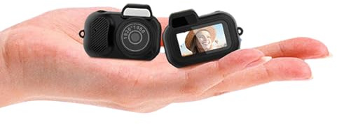 Hyclam Y3000 - Cámara en miniatura USB Mini Webcam 1080P para abogados y periodistas, negro, pantalla de 0.96 pulgadas, video en bucle, batería de larga duración