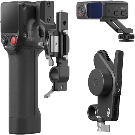 Bundle Créateur DJI Focus Pro, Système de Contrôle AMF de l’Objectif, Mise au Point sur Sujet à 20 mètres, 76 800 pt de Mesure LiDAR, Reconnaissance IA, Contrôle du FIZ de l’Objectif, Unité Manuelle