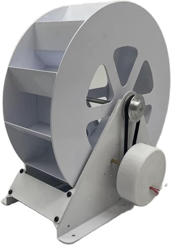 ZYJIX Generador De Turbina Hidroeléctrica,Rueda Hidráulica,Central Hidroeléctrica,generación De Electricidad Tipo Disco De Baja Velocidad,Rueda De Viento Y Agua Hogar Al Aire Libre - Blanco 50w