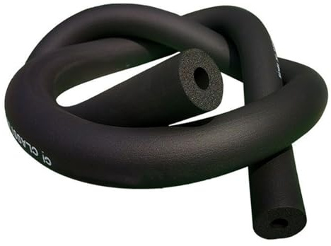 Schwarz Rohrisolierung, 6/13/20/25/16/32mm ID Frostschutz Schaumstoffschlauch Für Fitness-Griff Rohrdämmung Schaumstoff Wärmeisolierung Isolierschlauch Flexibilität Kautschuk Rohr(32mm*20mm*180cm)