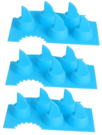 Ciieeo 3pcs Silicone Ice Cube Mold Novelty Ice Cube Tray Reusable for Cold Drinks Cocktails Freezer