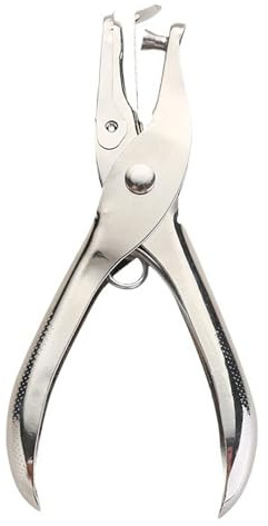 YMWALK Perforatrice 1 Trou, Outil Manuel pour Loisirs Créatifs et Bureau, Convient Scrapbooking et Archivage, Capacité 10 Feuilles, Design Ergonomique et Durable en Métal Argenté (3MM, Argent, 1)