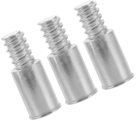 PRETYZOOM 3pcs Metal Threaded Connector Adapter for Broom Pole End Replacement 22mm Iron Thread Tip Kit for Cleaning Tool Handle Repair and Extension in Household Use