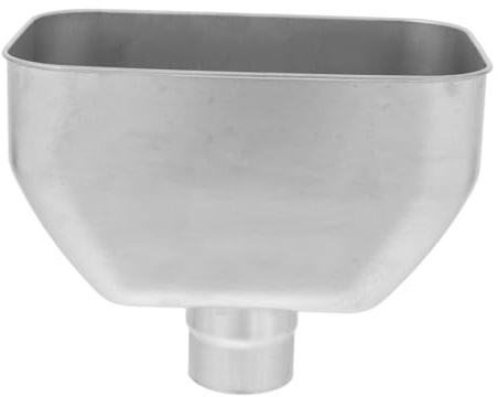 SEWOART Deviatore Per Grondaia Raccordo Per Scarico Pluviale Raccordo Per Cisterna Per Acqua Piovana Imbuto in Acciaio Inox Imbuto Per Raccolta Acqua Piovana A Bocca Larga