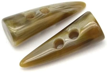 Klassische Horn-Knebelknöpfe aus Harz für Kleidungsstücke, Nähzubehör, DIY-Handwerk, Damenmantel, Mantel, Jacke, Blazer, Großhandel, grünes Muster, 40 mm, 4 Stück
