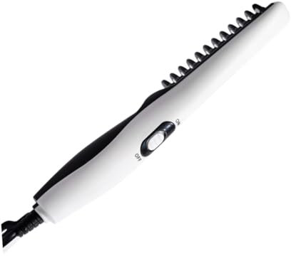 WRITWAA Peigne à Barbe Électrique Lisseur Pour Barbe Peigne De Coiffure Portable Lisseur à Droit Lissant Multifonctionnel