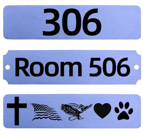 QIPAN Metal House Numbers Sign,Mailbox Numbers House Address Plaques,Indoor/Outdoor Use,Doorplate,Laser Engraving Personalized Address Signs for House,Apartment,Mailbox,Classroom, Office,Hotel,Garden
