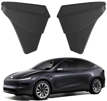 Poubelle de Porte Avant de Voiture pour Tesla Model Y Juniper 2025, boîte de Rangement de Porte latérale, Poubelle avec Couvercle pour Tesla Model Y