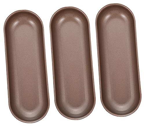 FONDOTIN 3 piezas Molde para Hornear Pan Resistente Antiadherente para Horno Cocina Molde Hot Dog Tostadas